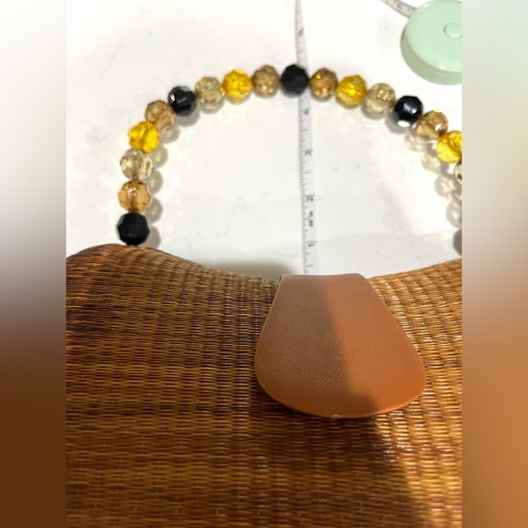 Le Sac Handmade Purse Buri palm tree rattan, straw cane woven style bag, NWT - Picture 5 of 13